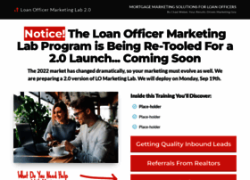 Loanofficermarketinglab.com thumbnail