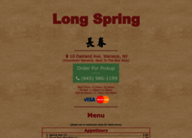 Longspringrestaurant.com thumbnail