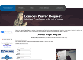 Lourdesprayerrequest.com thumbnail