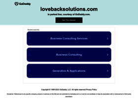Lovebacksolutions.com thumbnail