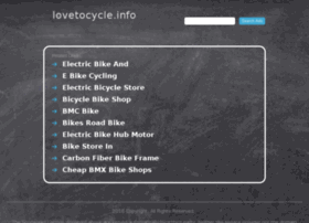 Lovetocycle.info thumbnail