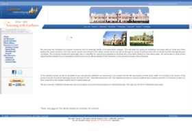 Lucknowuniversity.org thumbnail