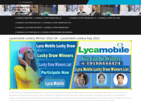 Lycamobile-luckydraw.com thumbnail