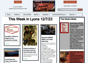 Lyonsrecorder.com thumbnail
