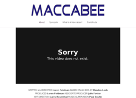 Maccabeemovie.com thumbnail