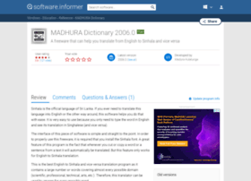 Madhura-dictionary.software.informer.com thumbnail