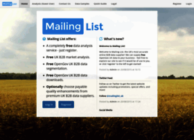 Mailing-list.co.uk thumbnail
