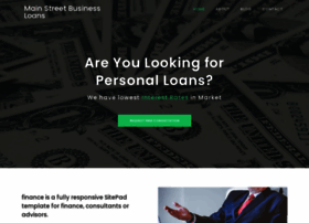 Mainstreetbusinessloans.com thumbnail