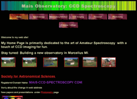 Mais-ccd-spectroscopy.com thumbnail