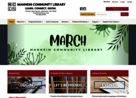 Manheimlibrary.org thumbnail