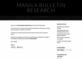 Manilabulletinresearch.wordpress.com thumbnail