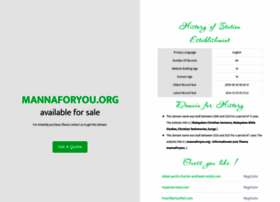 Mannaforyou.org thumbnail