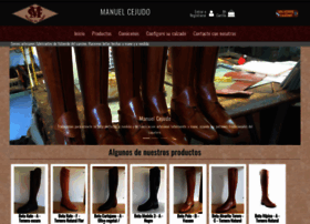 manuelcejudovalverdebotas.com at WI. Manuel Cejudo Botas - Valverde del  Camino
