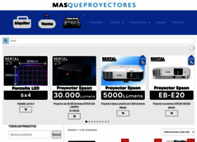 Masqueproyectores.com thumbnail