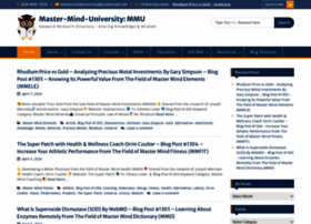 Masterminduniverse.net thumbnail