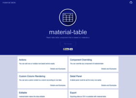 Material-table.com thumbnail