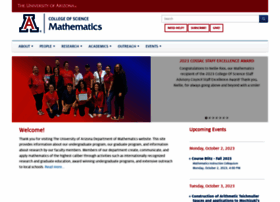 Math.arizona.edu thumbnail