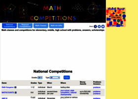 Mathcompetitions.info thumbnail