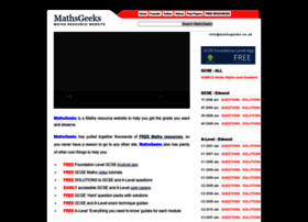 Mathsgeeks.co.uk thumbnail