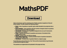 Mathspdf.org thumbnail