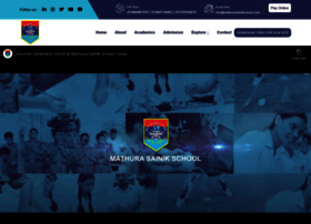 Mathurasainikschool.com thumbnail