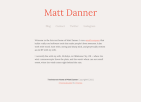 Mattdanner.net thumbnail