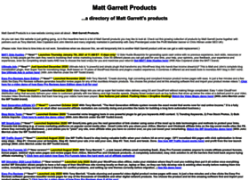 Mattgarrettproducts.com thumbnail