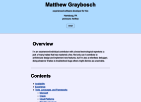 Matthewgraybosch.com thumbnail