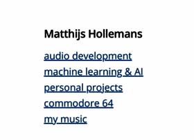 Matthijshollemans.com thumbnail