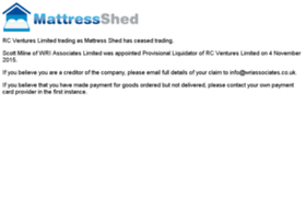 Mattressshed.co.uk thumbnail