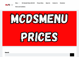 Mcdsmenuprices.com thumbnail