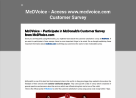 Mcdvoice.biz thumbnail