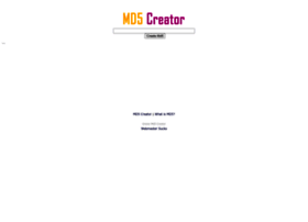 Md5-creator.com thumbnail