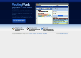 Meetingwords.com thumbnail