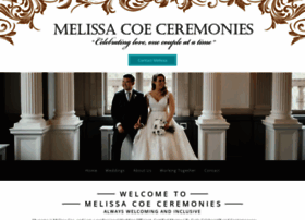 Melissacoeceremonies.com thumbnail