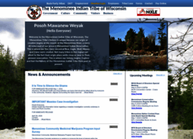 Menominee-nsn.gov thumbnail