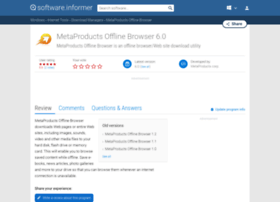 Metaproducts-offline-browser.software.informer.com thumbnail