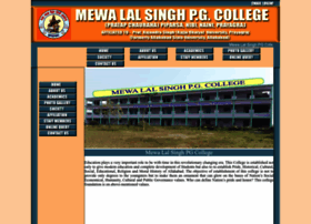 Mewalalsinghpgcollege.org thumbnail