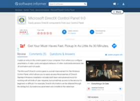 Microsoft-directx-control-panel.software.informer.com thumbnail
