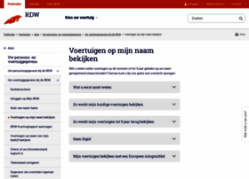 Mijnvoertuig.rdw.nl thumbnail