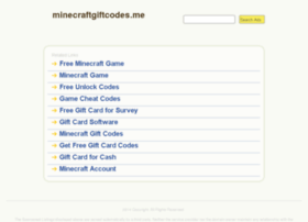 Minecraftgiftcodes.me thumbnail