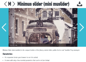 Minimuslider.musings.it thumbnail