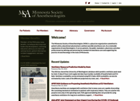 Minnesotasocietyofanesthesiologists.com thumbnail