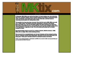 Mktix.com thumbnail