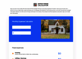 Monthlyexpensecalculator.com thumbnail