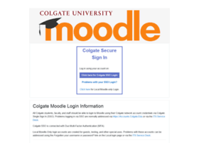 Moodle.colgate.edu thumbnail