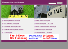 Mortgageinterestcalculator.info thumbnail
