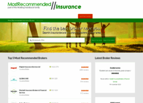 Mostrecommendedinsurancebroker.co.uk thumbnail