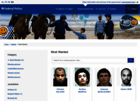 Mostwanted.federalpolice.be thumbnail