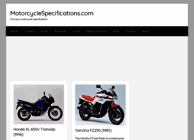 Motorcyclespecifications.com thumbnail